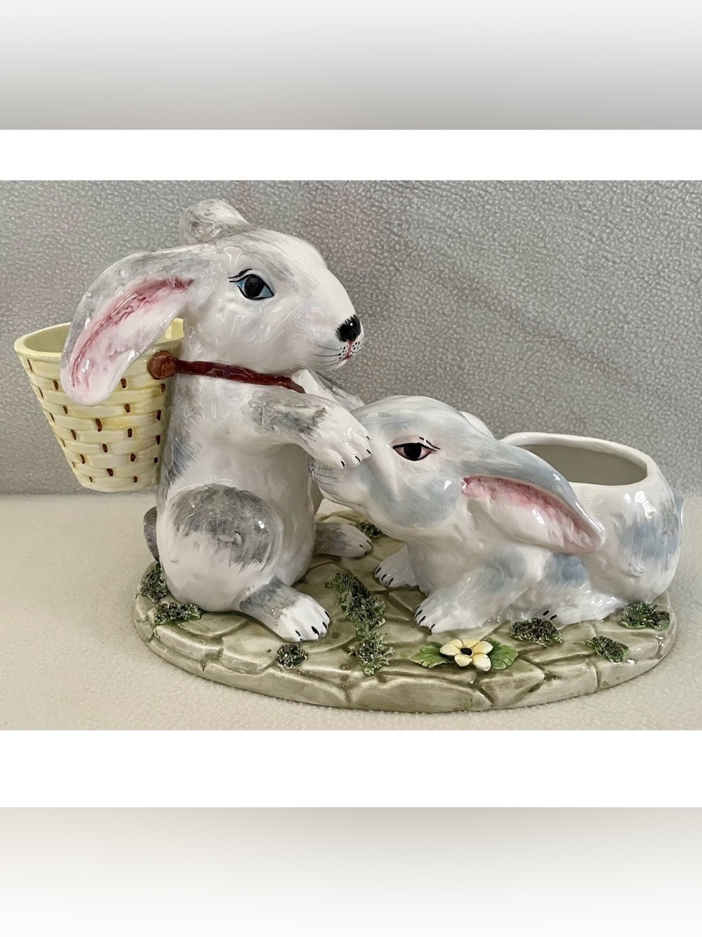 Vintage Meiselman Imports Italy Rabbit Bunny Hare Figurine Sm Planter K746 Rare